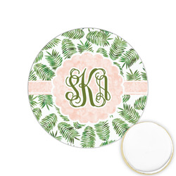 Tropical Leaves Printed Cookie Topper - 1.25" (Personalized)