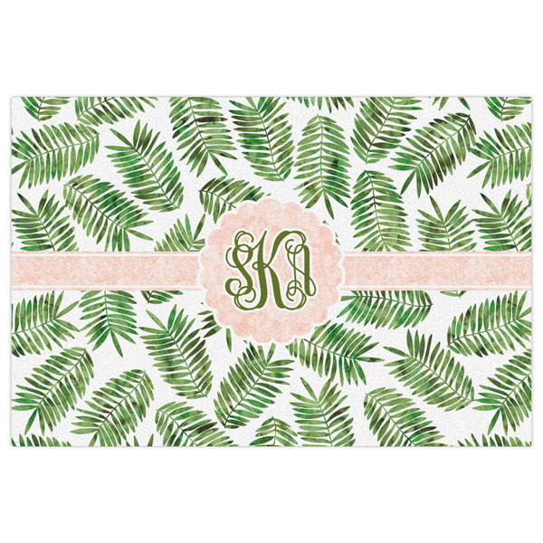 Tropical Leaves Indoor / Outdoor Rug - 2'x3' - Front Flat