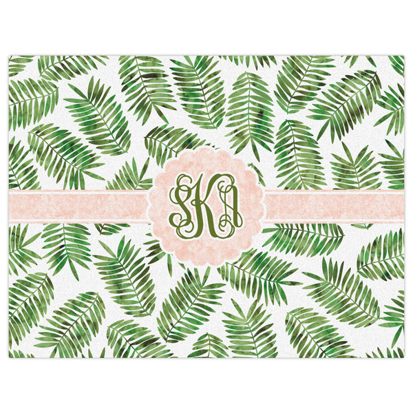 Tropical Leaves Indoor / Outdoor Rug - 6'x8' - Front Flat