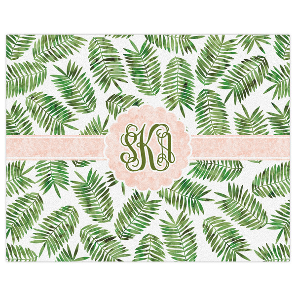 Tropical Leaves Indoor / Outdoor Rug - 8'x10' - Front Flat