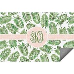 Tropical Leaves Indoor / Outdoor Rug - 6'x8' w/ Monogram