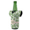 Tropical Leaves Jersey Bottle Cooler - ANGLE (on bottle)