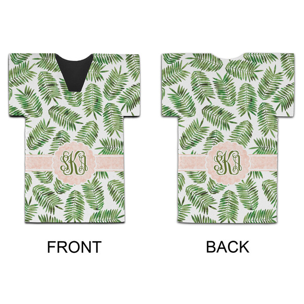 Tropical Leaves Jersey Bottle Cooler - APPROVAL