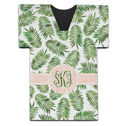 Tropical Leaves Jersey Bottle Cooler (Personalized)