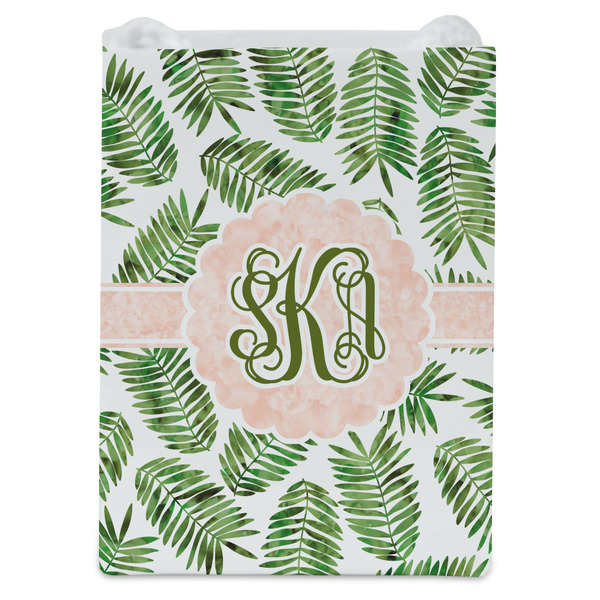 Tropical Leaves Jewelry Gift Bag - Matte - Front