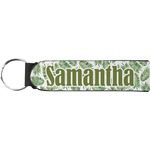 Tropical Leaves Neoprene Keychain Fob (Personalized)