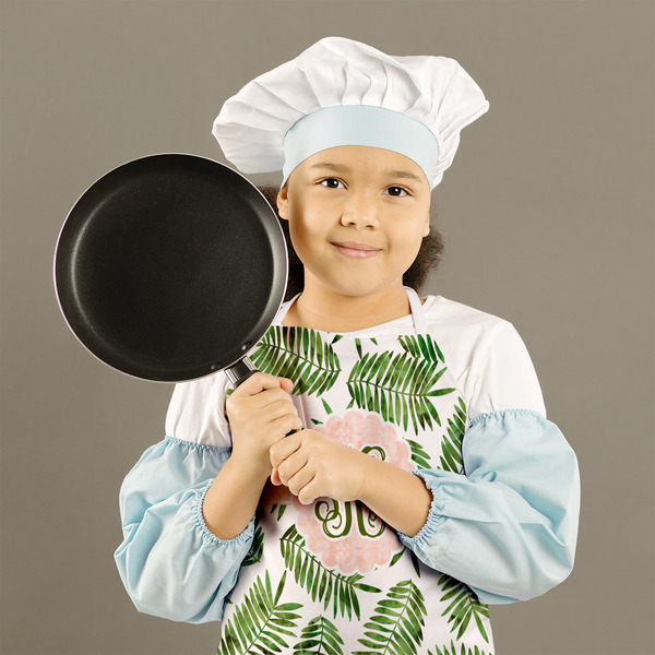 Tropical Leaves Kid's Aprons - Medium - Lifestyle