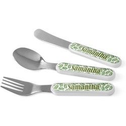 Tropical Leaves Kid's Flatware (Personalized)