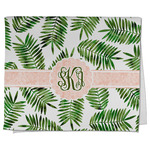 Tropical Leaves Kitchen Towel - Poly Cotton w/ Monograms