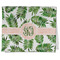 Tropical Leaves Kitchen Towel - Poly Cotton - Folded Half