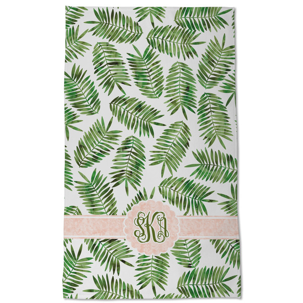 Tropical Leaves Kitchen Towel - Poly Cotton - Full Front