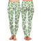 Tropical Leaves Ladies Leggings - Front and Back