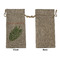 Tropical Leaves Large Burlap Gift Bags - Front Approval