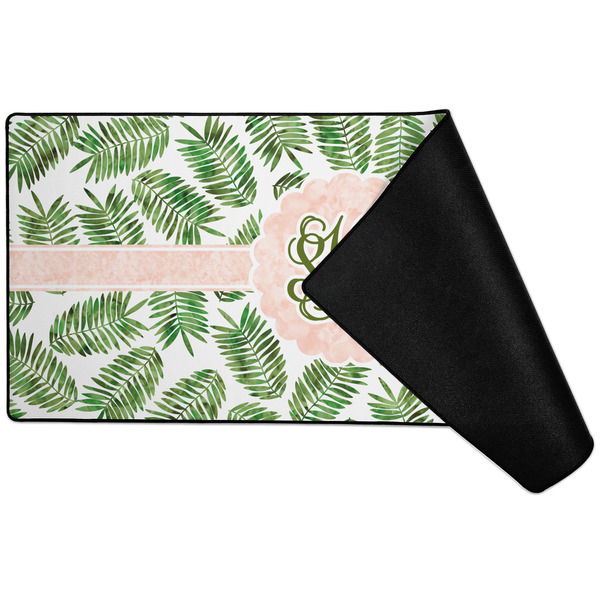 Tropical Leaves Large Gaming Mats - FRONT W/ FOLD