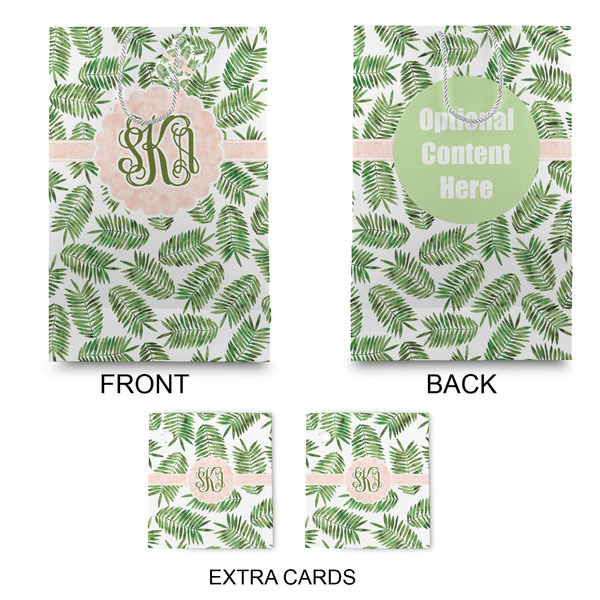 Tropical Leaves Large Gift Bag - Approval