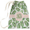 Tropical Leaves Large Laundry Bag - Front View