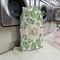 Tropical Leaves Large Laundry Bag - In Context