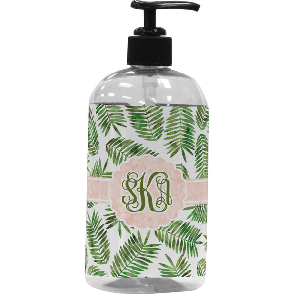 Custom Tropical Leaves Plastic Soap / Lotion Dispenser (Personalized)