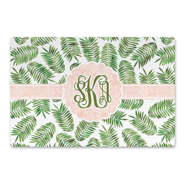 Custom Tropical Leaves Large Rectangle Car Magnet (Personalized)