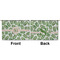 Tropical Leaves Large Zipper Pouch Approval (Front and Back)