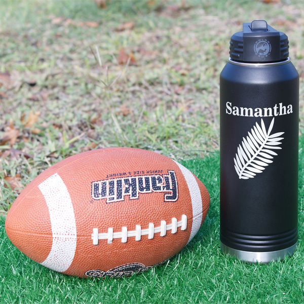 Tropical Leaves Laser Engraved Water Bottles - In Context