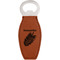 Tropical Leaves Leatherette Bottle Opener (Personalized)