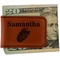 Tropical Leaves Leatherette Magnetic Money Clip (Personalized)