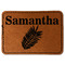 Tropical Leaves Leatherette Patches - Rectangle