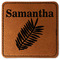 Tropical Leaves Leatherette Patches - Square
