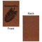 Tropical Leaves Leatherette Sketchbooks - Small - Single Sided - Front & Back View