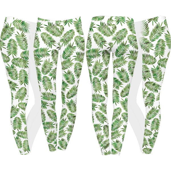 Tropical Leaves Leggings Turn Around - Apvl
