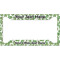Tropical Leaves License Plate Frame - Style A (Personalized)