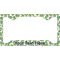 Tropical Leaves License Plate Frame - Style C (Personalized)