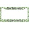 Tropical Leaves License Plate Frame Wide