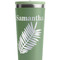 Tropical Leaves Light Green RTIC Everyday Tumbler - 28 oz. - Close Up