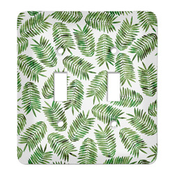 Tropical Leaves Light Switch Cover (2 Toggle Plate)