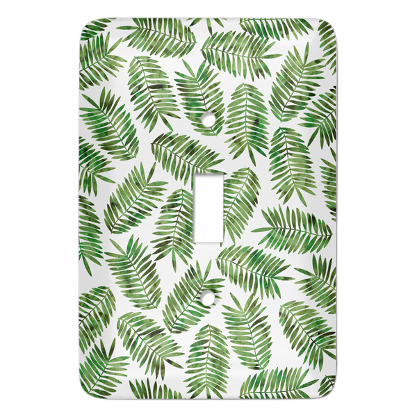Custom Tropical Leaves Light Switch Cover