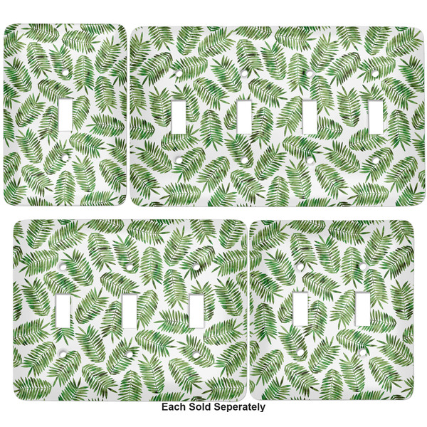 Tropical Leaves Light Switch Covers all sizes