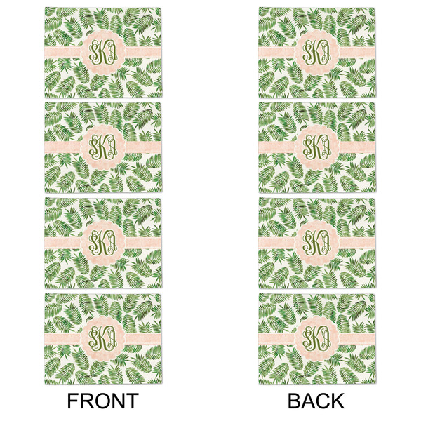 Tropical Leaves Linen Placemat - APPROVAL Set of 4 (double sided)
