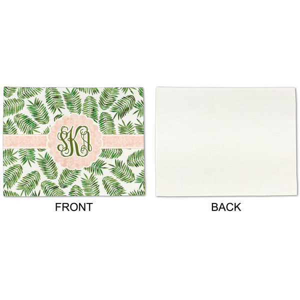 Tropical Leaves Linen Placemat - APPROVAL Single (single sided)