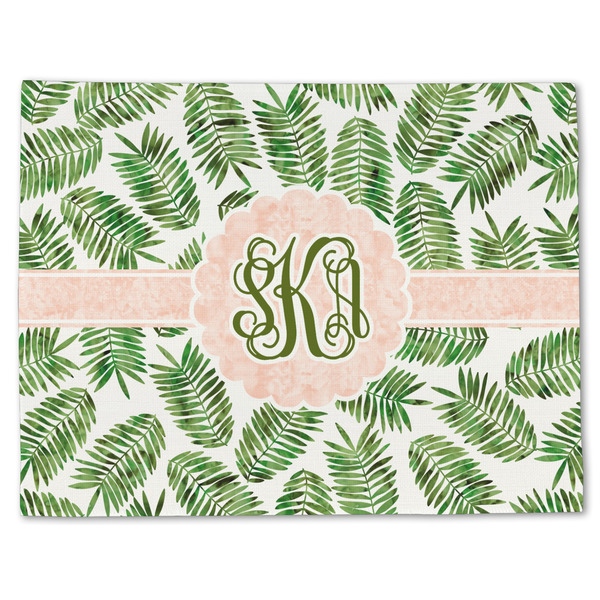 Tropical Leaves Linen Placemat - Front
