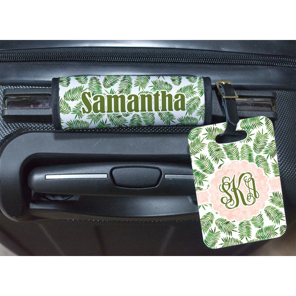 Tropical Leaves Luggage Wrap & Tag