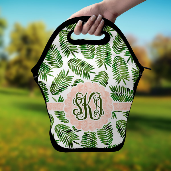 Tropical Leaves Lunch Bag - Hand
