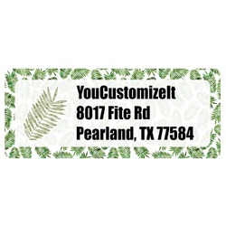 Tropical Leaves Return Address Labels (Personalized)