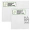 Tropical Leaves Mailing Labels - Double Stack Close Up
