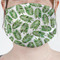 Tropical Leaves Mask - Pleated (new) Front View on Girl