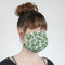 Tropical Leaves Mask - Quarter View on Girl