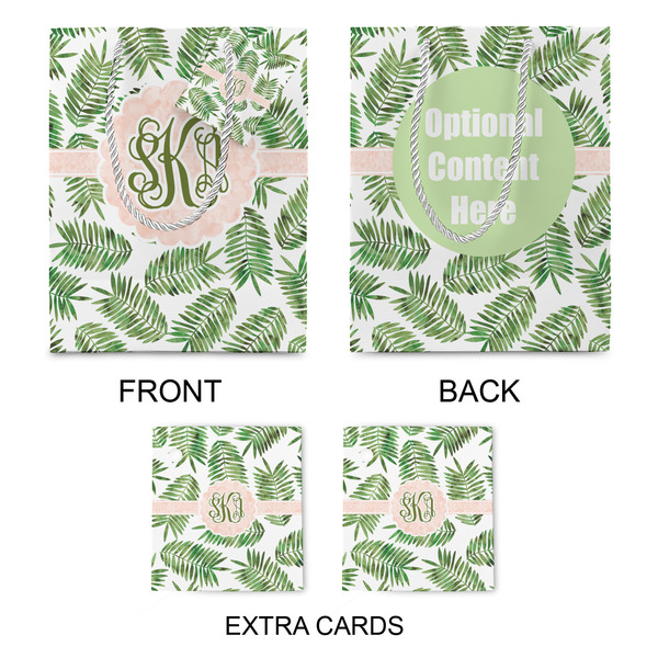 Tropical Leaves Medium Gift Bag - Approval