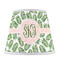 Tropical Leaves Poly Film Empire Lampshade - Front View