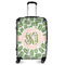 Tropical Leaves Suitcase - 24" Medium - Checked (Personalized)